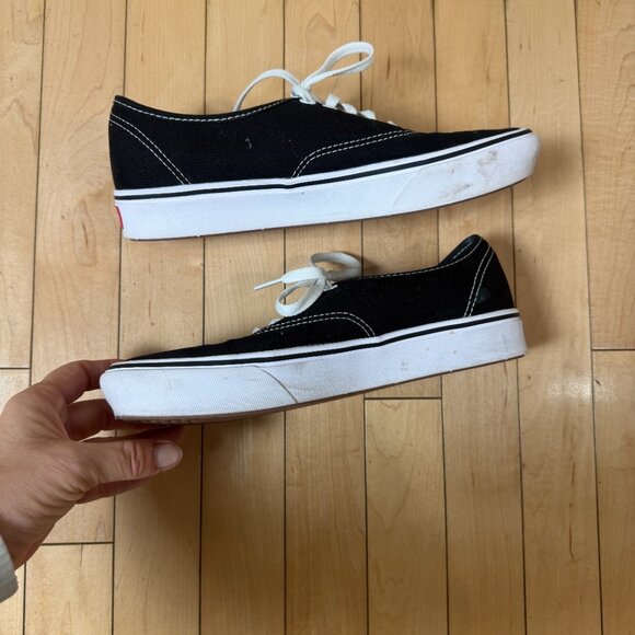VANS ComfyCush black low profile canvas shoes size 9 - Picture 6 of 10